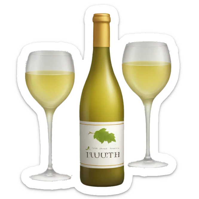 White wine  sticker