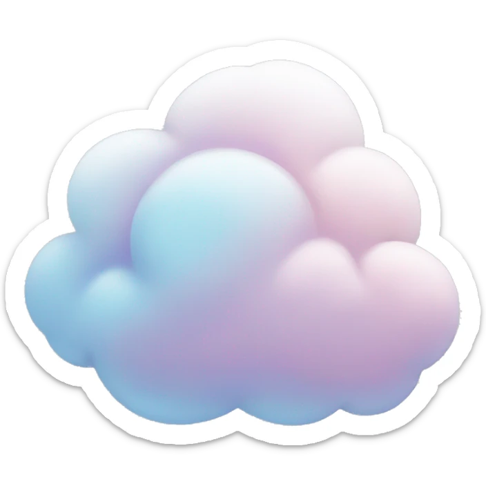 Pastel Cloud sticker