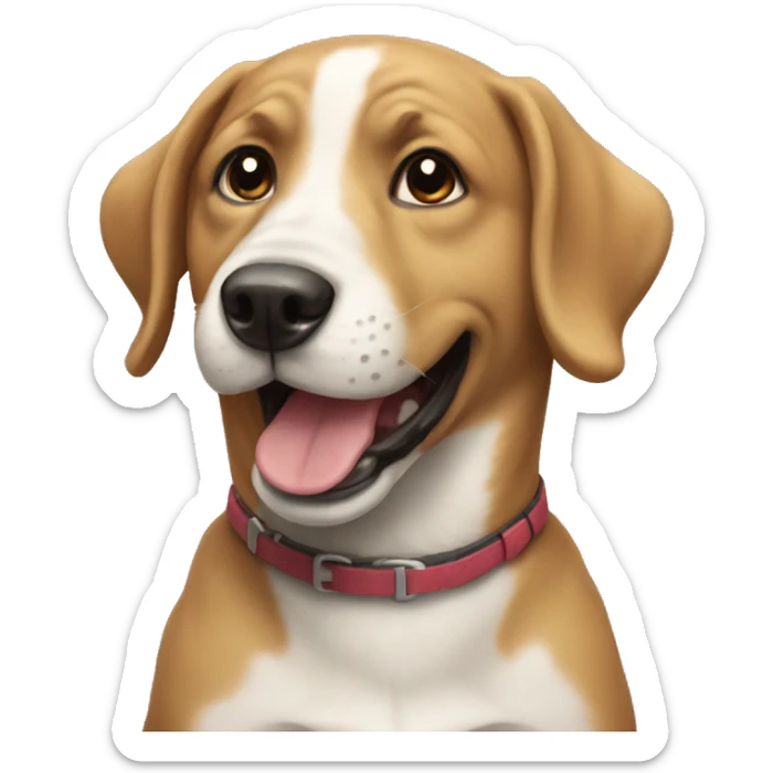 dog happy  sticker