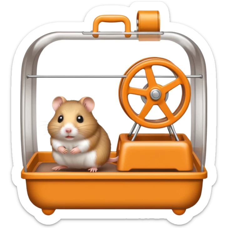 Hamster cage sticker