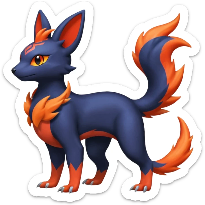 
Canine-Litten-Amaura-Salandit-Noibat-Flareon-Fakémon-fusion (full body) sticker