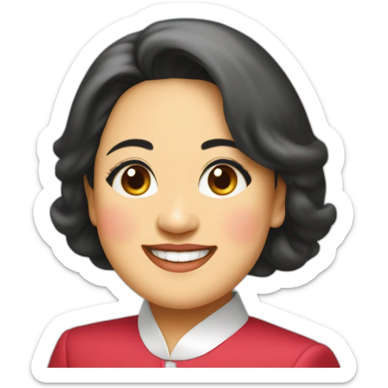 megawati sukarnoputri from indonesia party PDI Perjuangan sticker