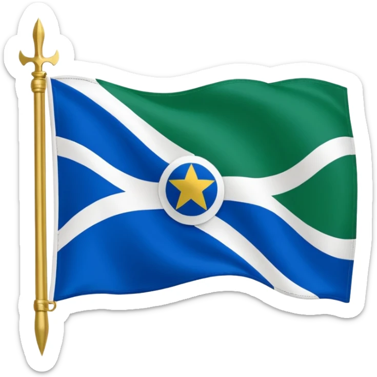 Crie um emoji da bandeira do estado do Paraná que fica no Pais Brasil sticker