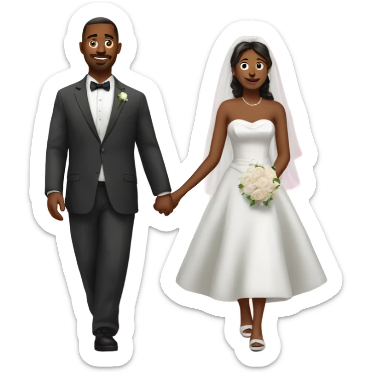 Married walk sticker