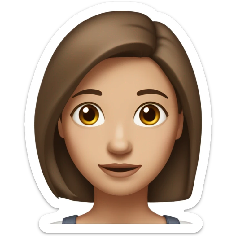 realistic portrait of a woman sticker