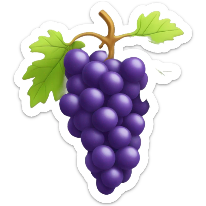 3D Grapes emoji  sticker