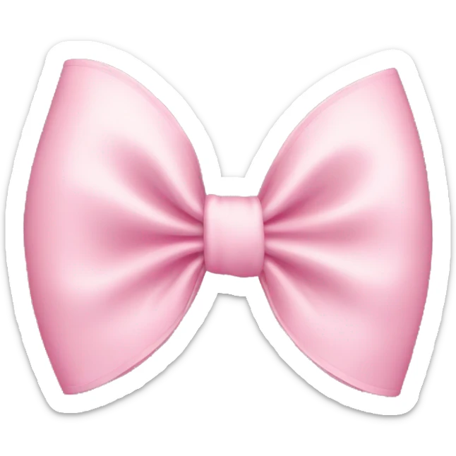 Light pink bow sticker