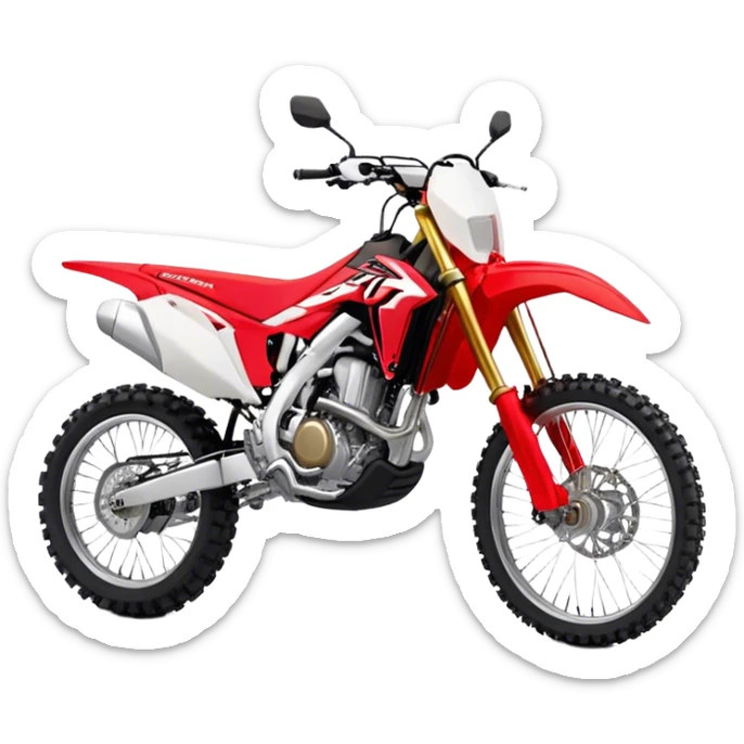 Honda CRF (Dirtbike) - Honda CRF250R (Model Year: 2022) (Iconic colour: Red) sticker