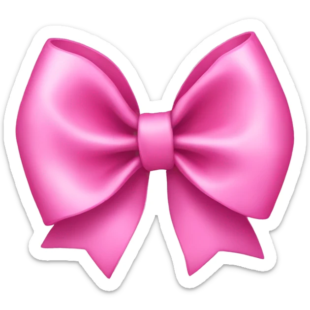 Pink bow sticker
