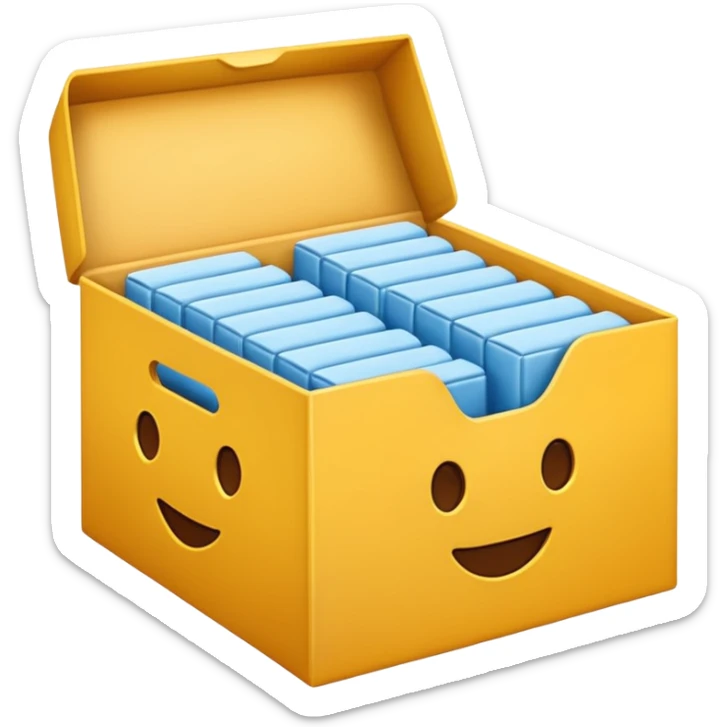 Crée 3  emojis détaillés et stylisés ds du nouveau sèche-cheveux BaByliss PRO Drying Wand.
1️⃣ Emoji du carton d’emballage du produit, fermé, design moderne et professionnel.

 sticker