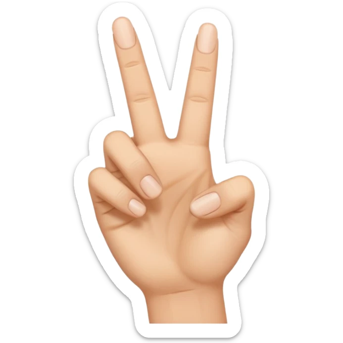 I want an emoji that looks like these👌🏻🤏🏻but i want that the the middle vinger touches the tumb and the other vingers dont. sticker