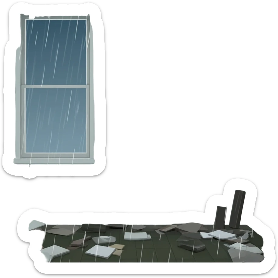 a messy house sticker