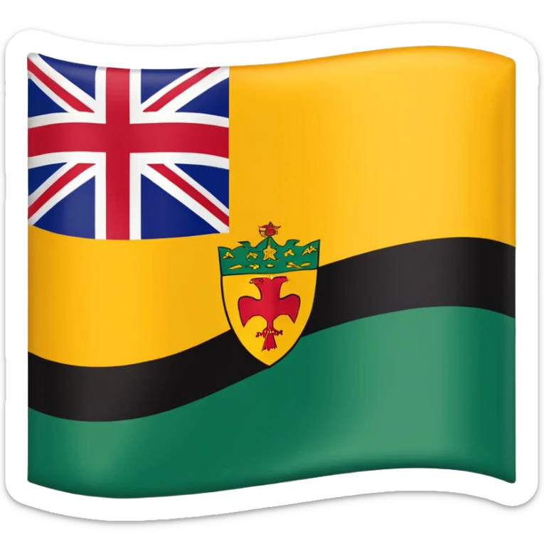 Make a emoji flag of Niue and remove the uk and replace uk with a Zambia flag (btw Zambia needs to be in a corner of an edge of that flag.) sticker