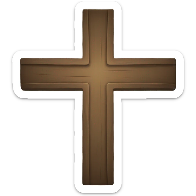 A cross sticker