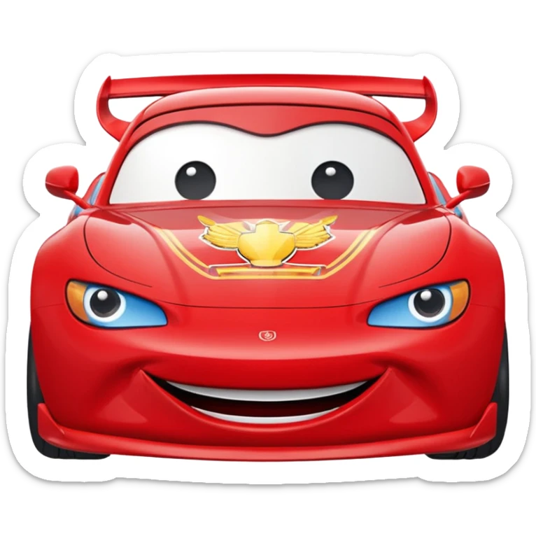 Puedes hacer un emoji del rayo mcqueen ?Puedes hacer un emoji del rayo mcqueen ? sticker