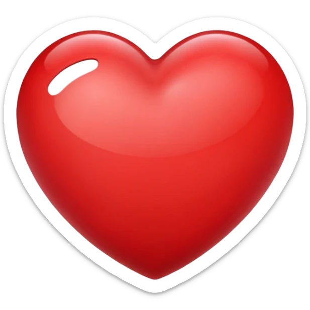 Heart sticker