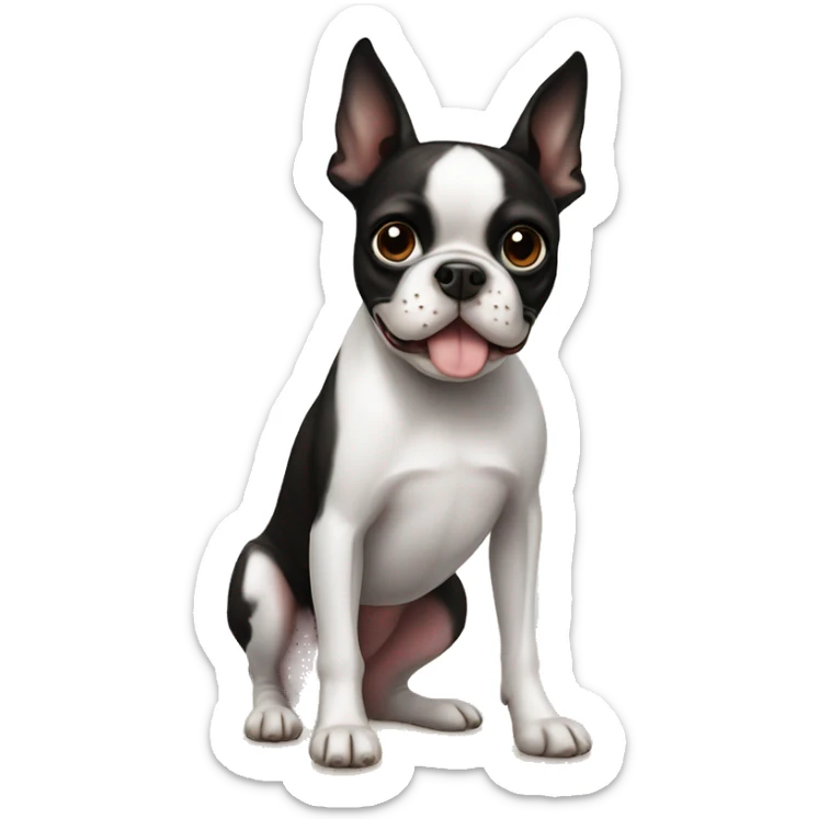 Boston terrier sticker