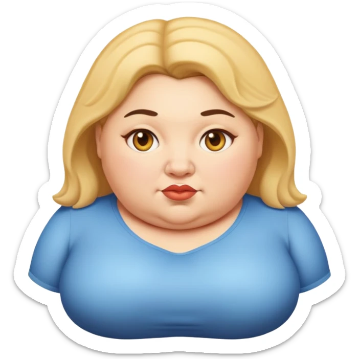 Fat women sticker