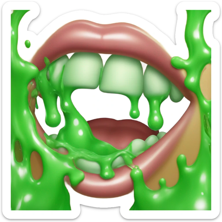 Slime out of Mouth sticker