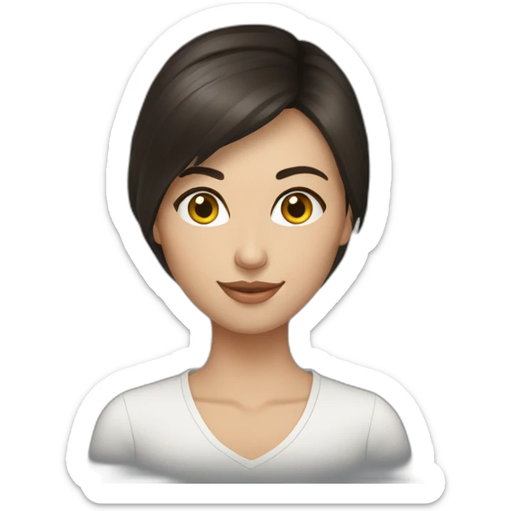 ukrainian brunette sticker