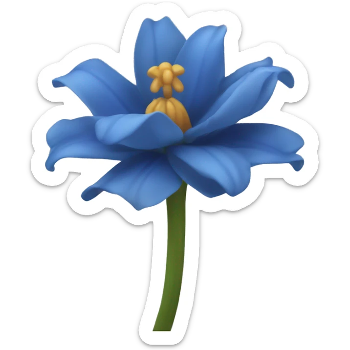Flor azul sticker