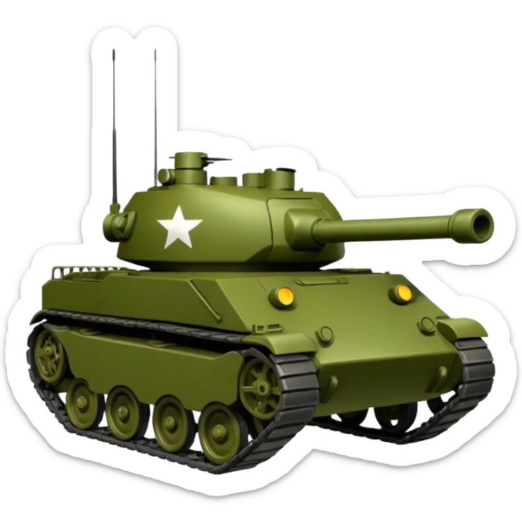 tanque de guerra sticker