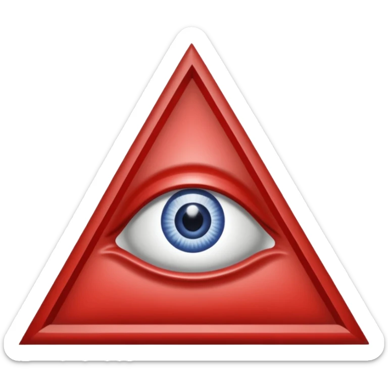 Great seal of the United States of America, the eye into triangle, illuminati symbol sticker