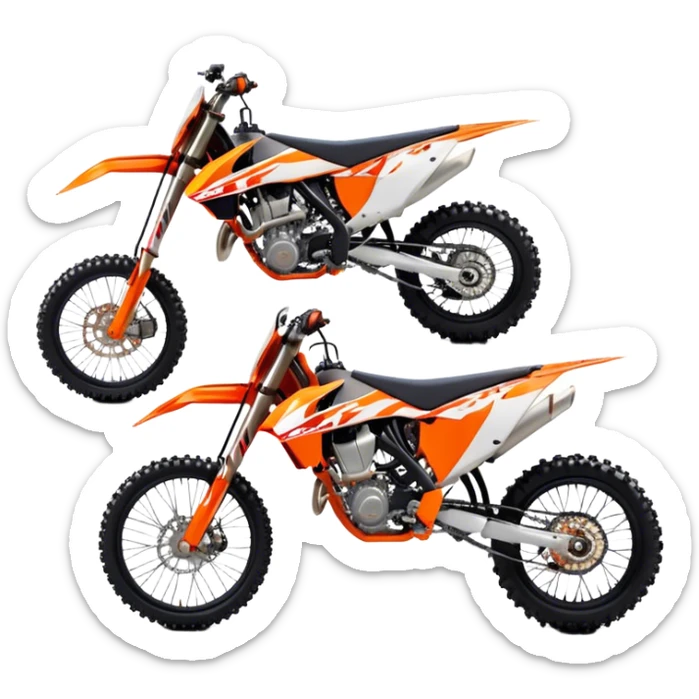KTM Dirtbike - KTM 250 SX (Model Year: 2021) (Iconic colour: Orange) sticker