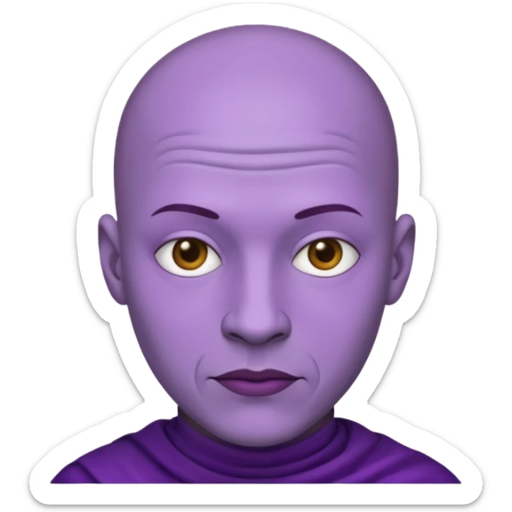 purple man sticker
