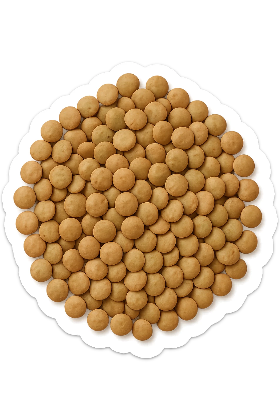 lenticchie viste dall'alto sticker