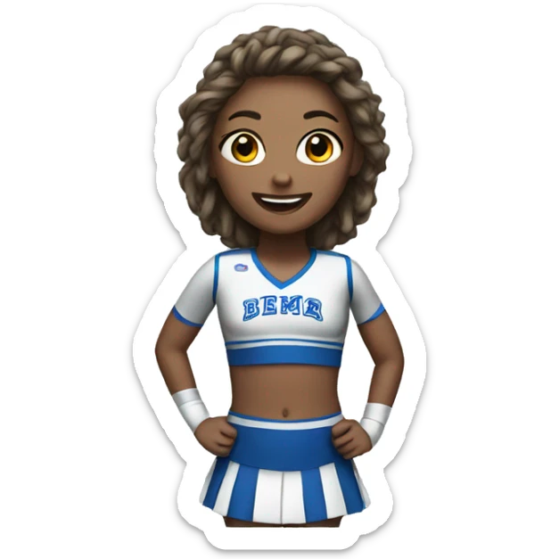 Cheerleader sticker