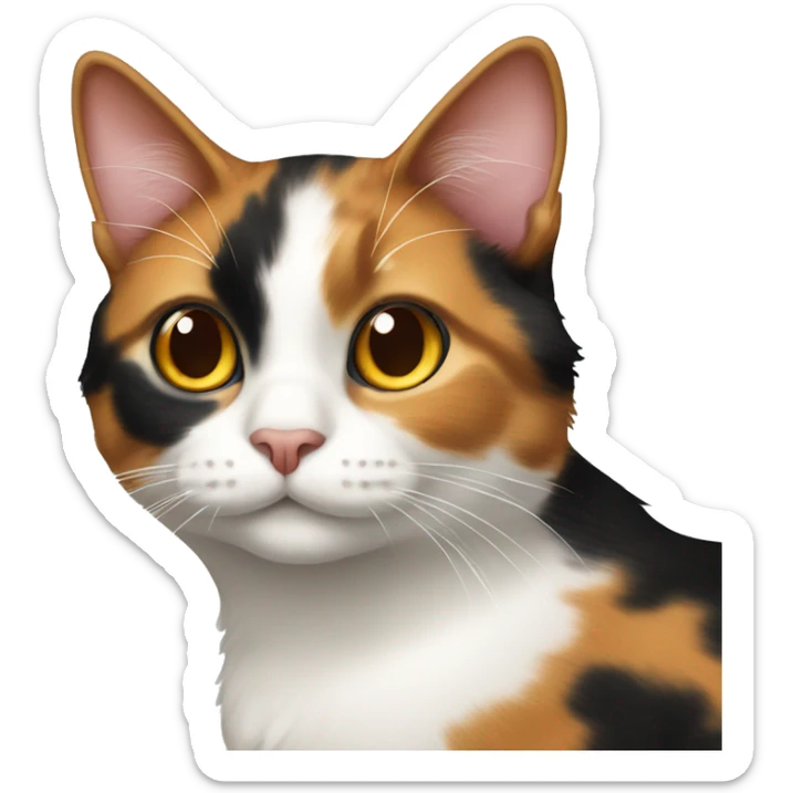Calico cat  sticker