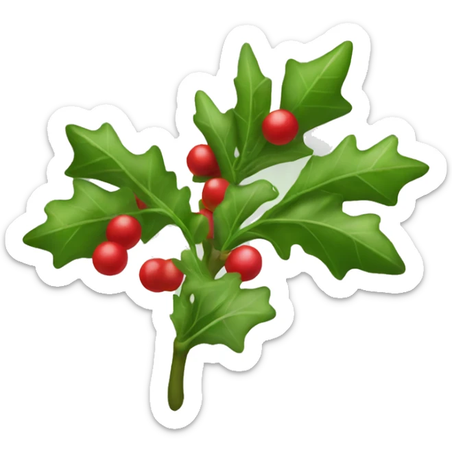 mistletoe  sticker