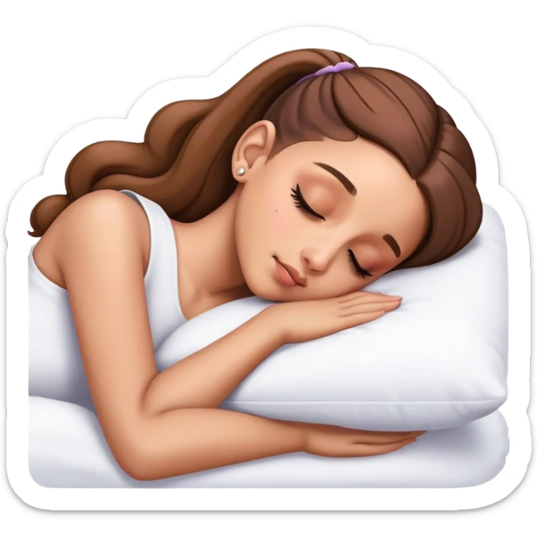 Ariana Grande sleeping sticker