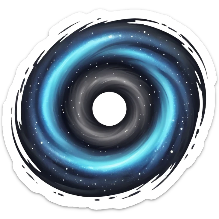 black hole sticker