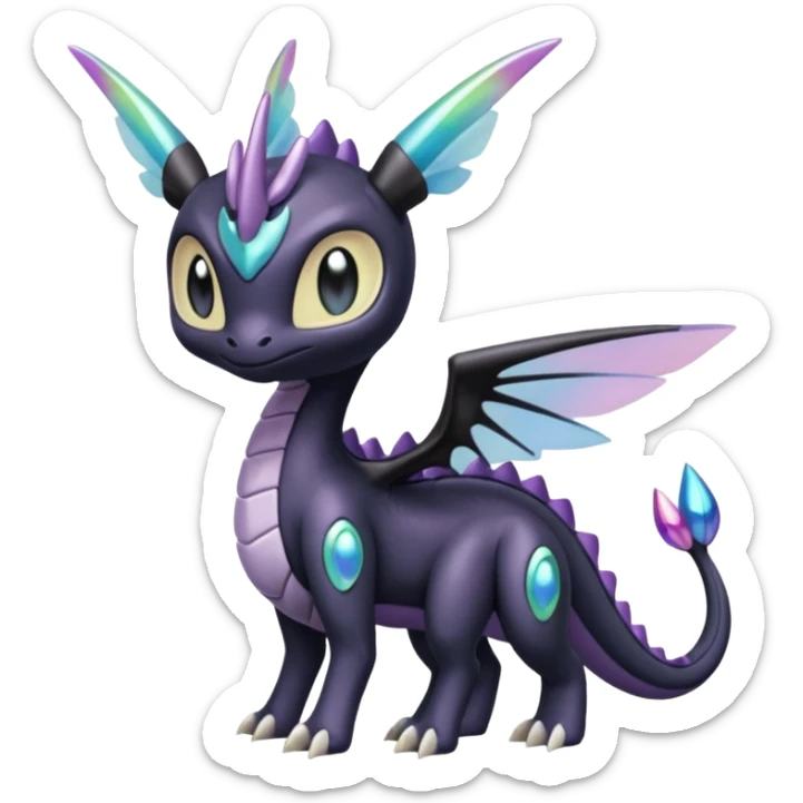 Meloetta-Cresselia-Palkia-Spyro-Toothless-Stitch-Pokémon-Fakémon-creature-hybrid sticker