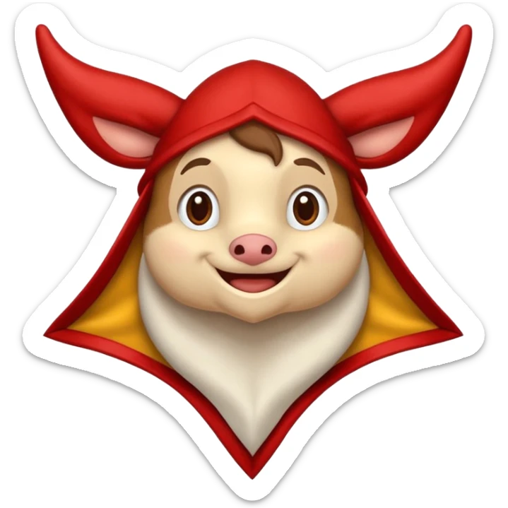 Crear un "Tió de Nadal - Cagatió" tipo Emoji Típico de Cataluña: Es un tronco con dos patas delanteras, una manta roja y marrón a cuadros que lleva una barretina catalana y tiene cara simpática. sticker