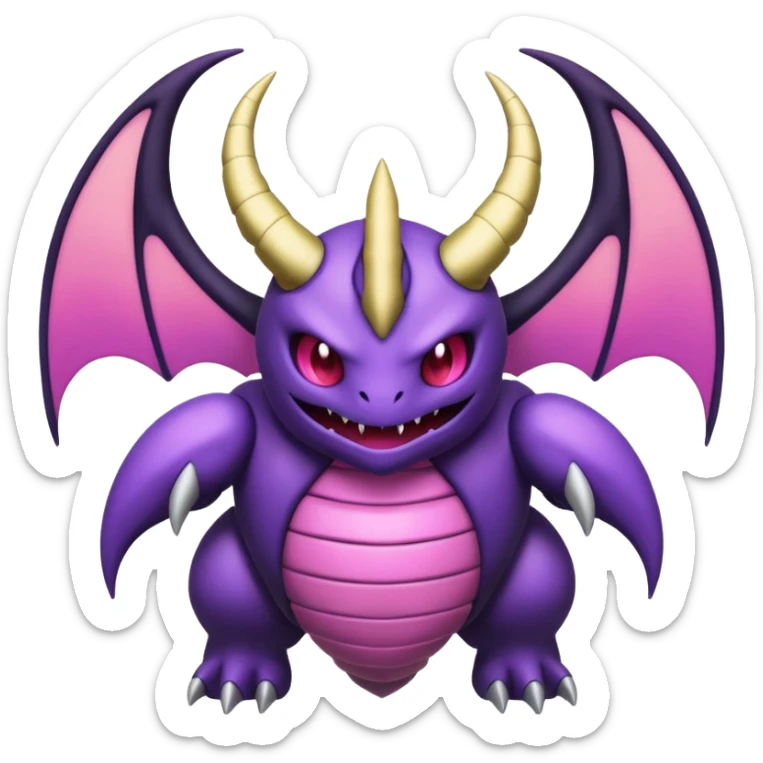 Pokemon legendary purple and pink Giratina sticker
