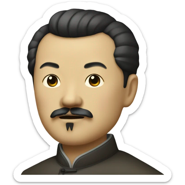 Lu Xun (1881-1936), one of the earliest and best-known modern Chinese writers sticker