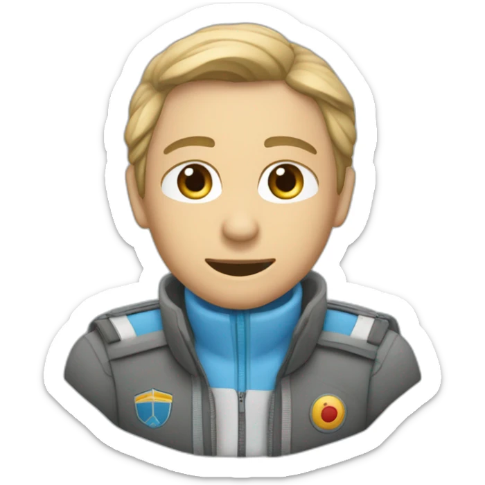 Un Tchadienne qui une personne qui a bien qui a qui est en train de piloter une avion sticker