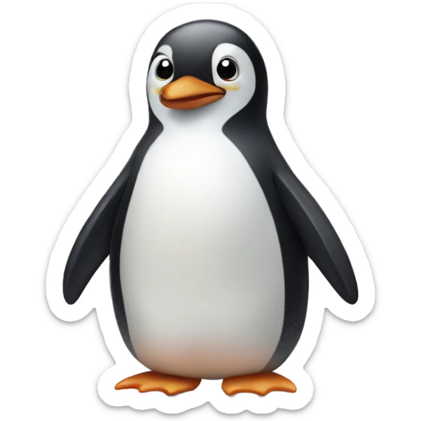 Cute penguin sticker