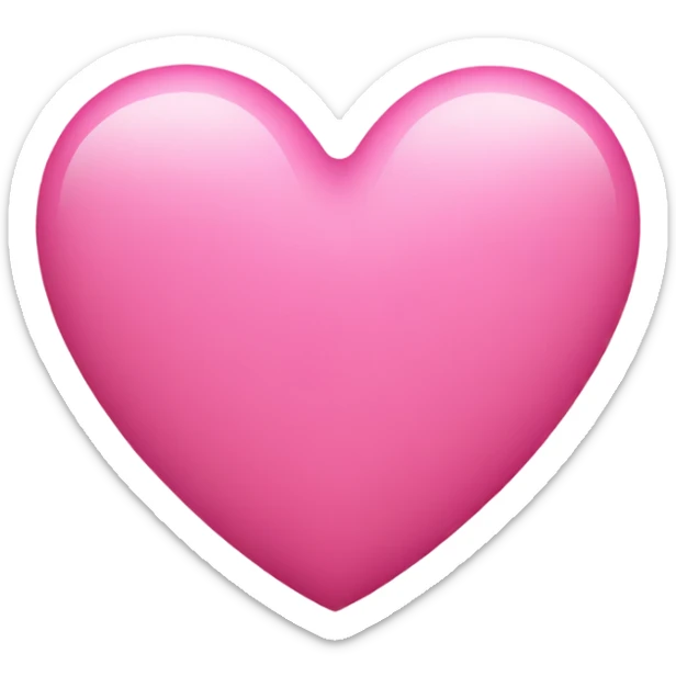 pink heart sticker