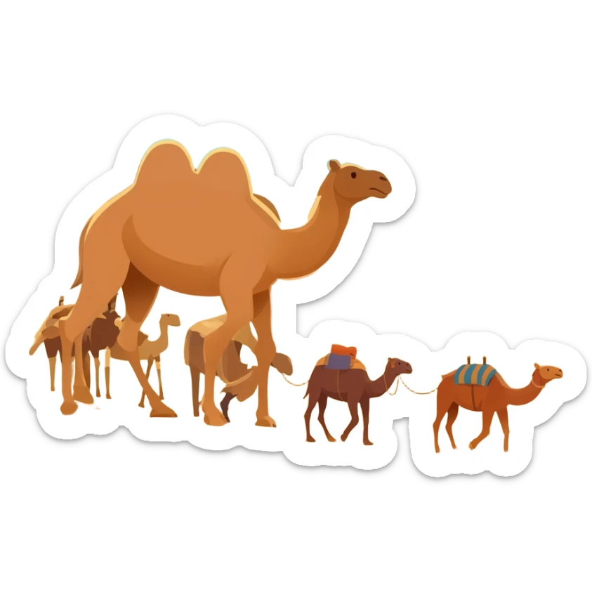 Camel Caravan sticker