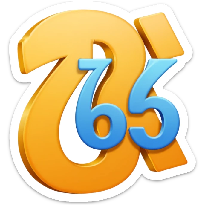 a small logo with the a cool font and blue background of the word 76s sticker