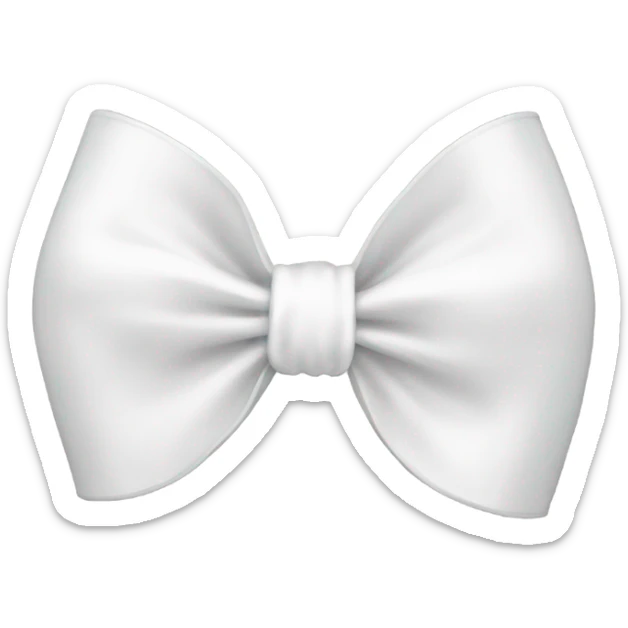 white bow sticker