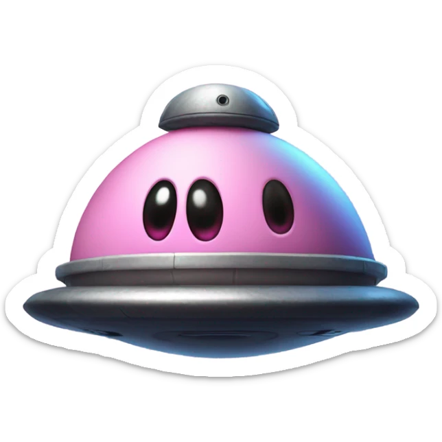 Kirby ufo okgjzhkdkjfzufxohxktafskgzxg sticker