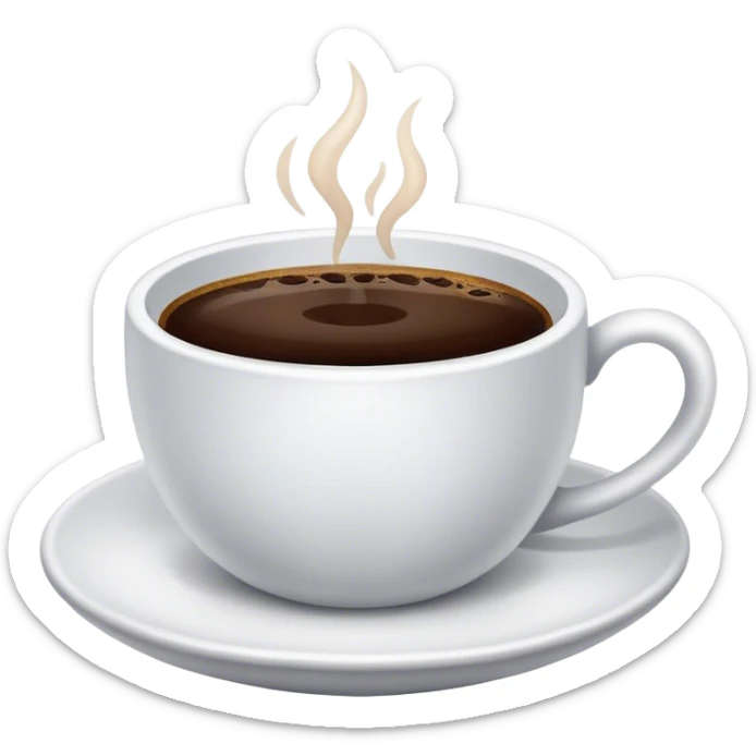 Coffee sticker