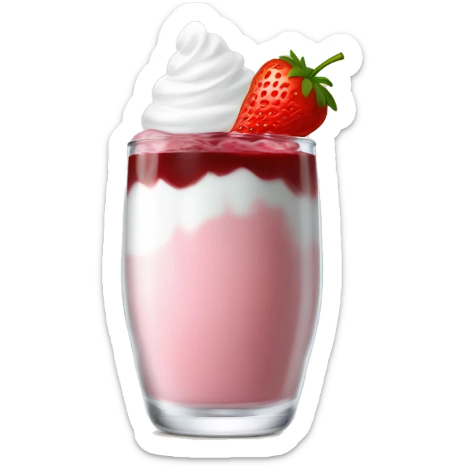 trago chileno que se sirve en vaso largo y ancho. tiene un poco de granadina en la base, vino blanco en el resto del vaso y helado blanco en la superficie del vaso. Tiene un sorbete (bombilla) de color rojo en el vaso para poder tomarlo sticker