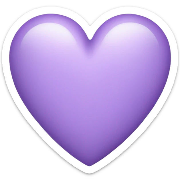 Light Purple Heart  sticker