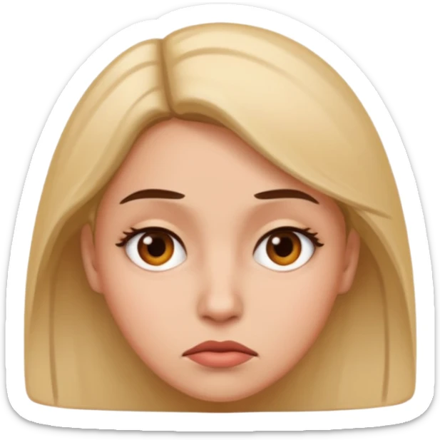 I want an emoji of a sassy woman looking unimpressed as if to say "yeah...no..." sticker